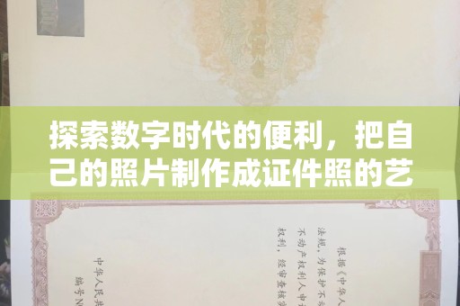 惠州探索数字时代的便利，把自己的照片制作成证件照的艺术与技巧